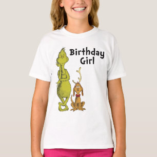 Dr. Seuss   Grinch Winter Birthday Girl T-Shirt