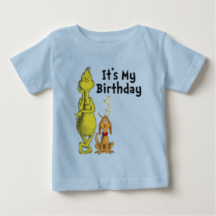 Dr. Seuss Grinch Winter Geburtstag Baby T-shirt