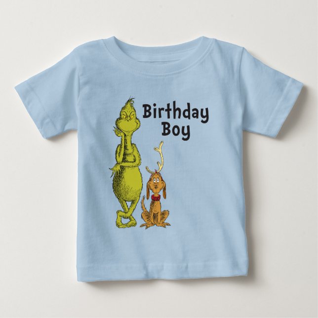 Dr. Seuss | Grinch Winter Geburtstag Baby T-shirt (Vorderseite)