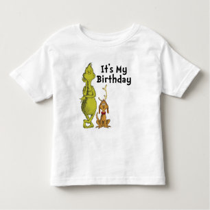 Dr. Seuss   Grinch Winter Geburtstag Kleinkind T-shirt