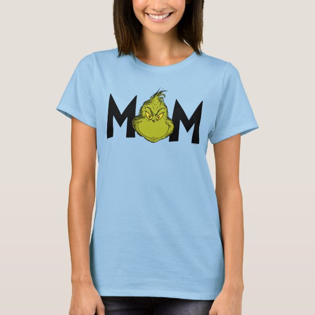 Dr. Seuss | Grinch Winter Geburtstag Mama T-Shirt (Vorderseite)