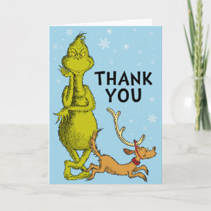 Dr. Seuss   Grinch Winter Geburtstags Dankeschön Karte