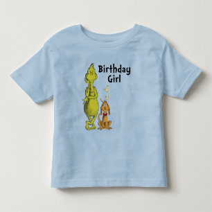 Dr. Seuss Grinch Winter Geburtstagsmädchen Kleinkind T-shirt