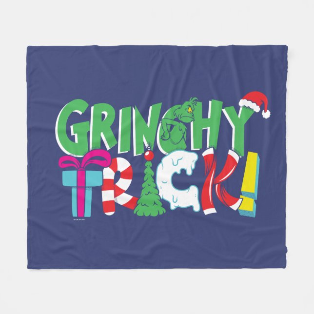 Dr. Seuss | Grinchy Trick Fleecedecke (Vorderseite (Horizontal))