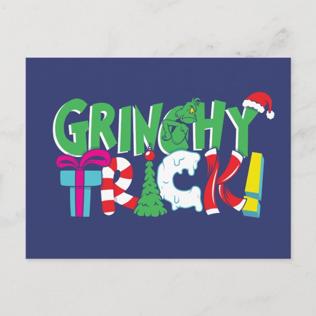 Dr. Seuss | Grinchy Trick Postkarte (Vorderseite)