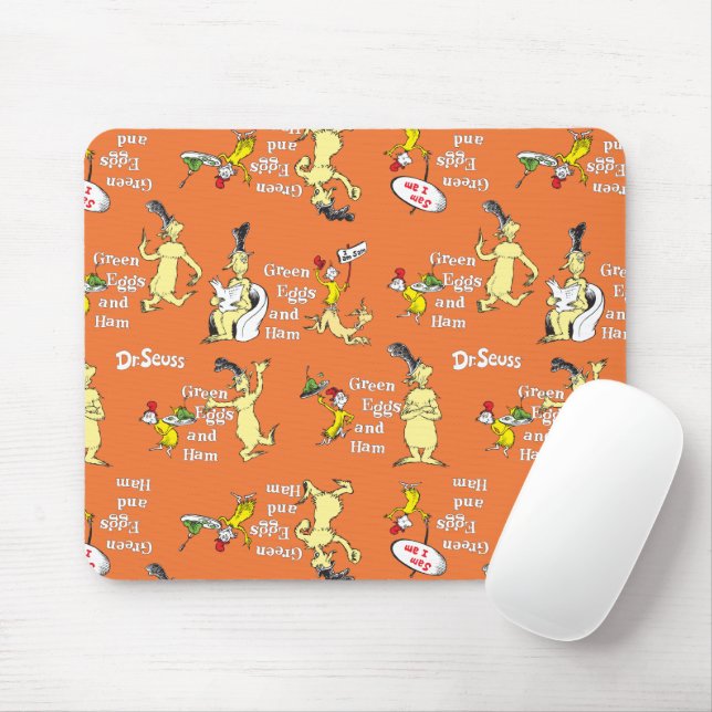 Dr. Seuss Grüne Eier mit Schinken Charakter-Muster Mousepad (Mit Mouse)