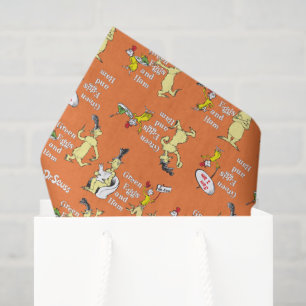 Dr. Seuss Grüne Eier mit Schinken Charakter-Muster Seidenpapier
