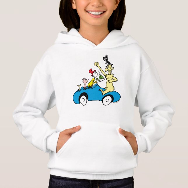 Dr. Seuss Grüne Eier mit Schinken Charaktere im Au Hoodie (Vorderseite)