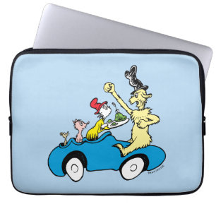 Dr. Seuss Grüne Eier mit Schinken Charaktere im Au Laptopschutzhülle