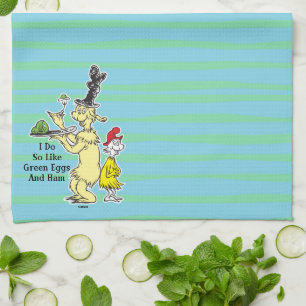 Dr. Seuss Grüne Eier mit Schinken Freund & Sam Geschirrtuch