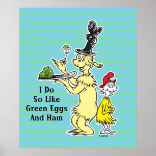 Dr. Seuss Grüne Eier mit Schinken Freund & Sam Poster