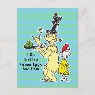 Dr. Seuss Grüne Eier mit Schinken Freund & Sam Postkarte
