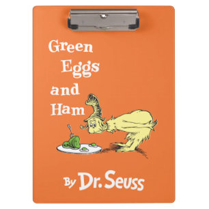Dr. Seuss Grüne Eier mit Schinken Klemmbrett