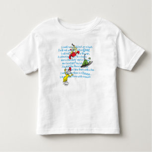 Dr. Seuss  Grüne Eier und Ham Storybook Muster Kleinkind T-shirt