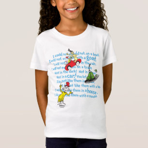 Dr. Seuss  Grüne Eier und Ham Storybook Muster T-Shirt