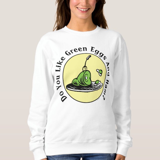 Dr. Seuss | Grüne Eier und Hammsymbol Sweatshirt (Vorderseite)