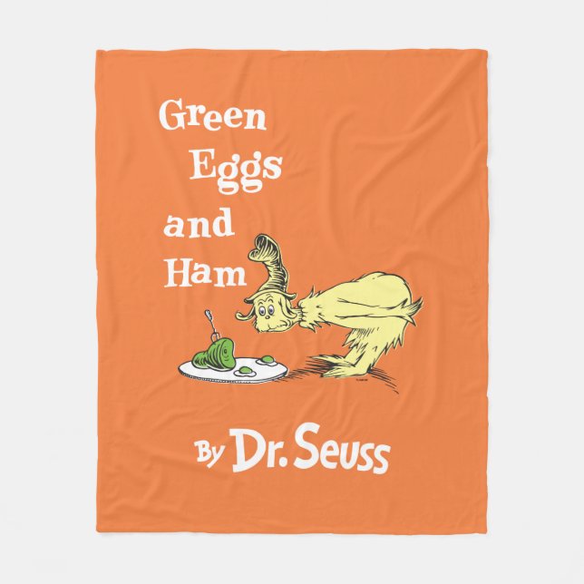 Dr. Seuss | Grüne Eier und Schinken Fleecedecke (Vorderseite)