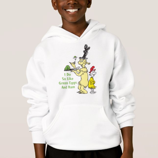 Dr. Seuss| Grüne Eier und Schinken| Friend & Sam-I Hoodie (Vorderseite)