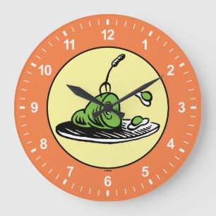Dr. Seuss   Grüne Eier und Schinken Icon Große Wanduhr