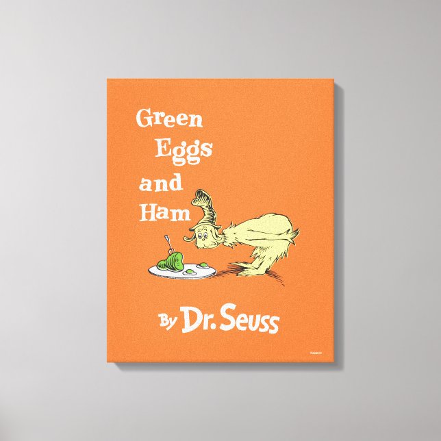 Dr. Seuss | Grüne Eier und Schinken Leinwanddruck (Vorderseite)