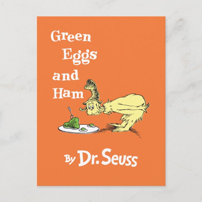 Dr. Seuss | Grüne Eier und Schinken Postkarte (Vorderseite)