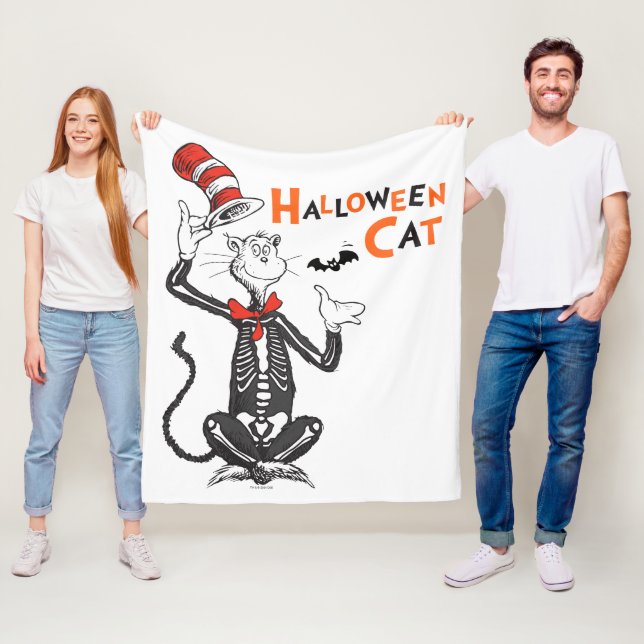 Dr. Seuss | Halloween Cat in the Hat Fleecedecke (Beispiel)