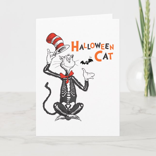 Dr. Seuss | Halloween Cat in the Hat Karte (Vorderseite)