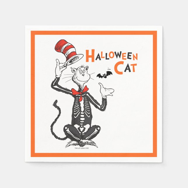 Dr. Seuss | Halloween Cat in the Hat Serviette (Vorderseite)