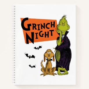 Dr. Seuss   Halloween Grinch Nacht Grafik Notizbuch