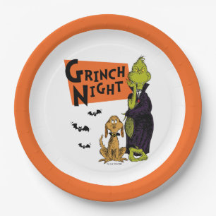 Dr. Seuss   Halloween Grinch Nacht Grafik Pappteller
