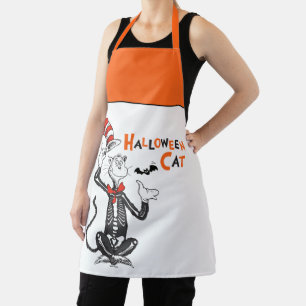 Dr. Seuss Halloween-Katze im Hut Schürze