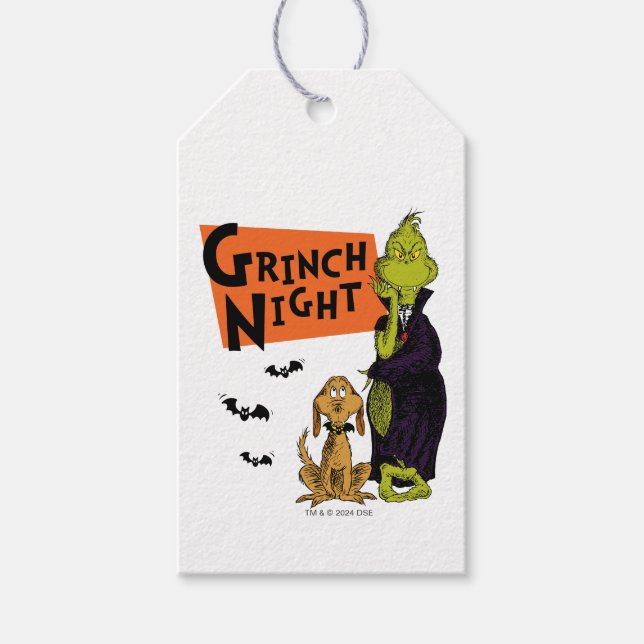 Dr. Seuss | Hallowen Grinch Night Graphic Geschenkanhänger (Vorderseite)