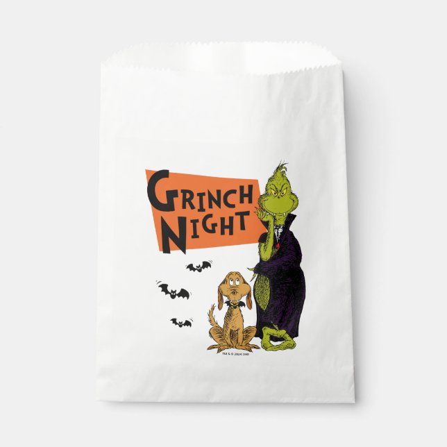Dr. Seuss | Hallowen Grinch Night Graphic Geschenktütchen (Vorderseite)