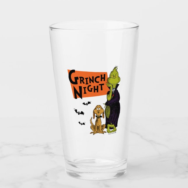 Dr. Seuss | Hallowen Grinch Night Graphic Glas (Vorderseite)