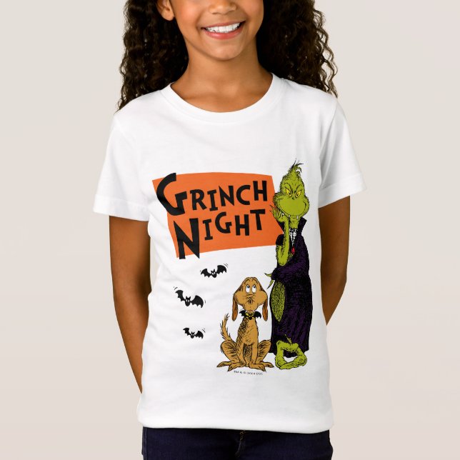 Dr. Seuss | Hallowen Grinch Night Graphic T-Shirt (Vorderseite)