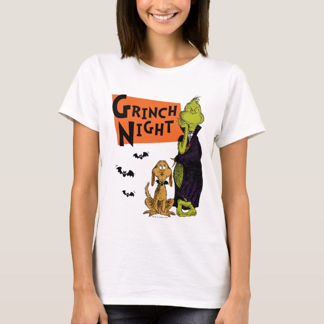Dr. Seuss | Hallowen Grinch Night Graphic T-Shirt (Vorderseite)