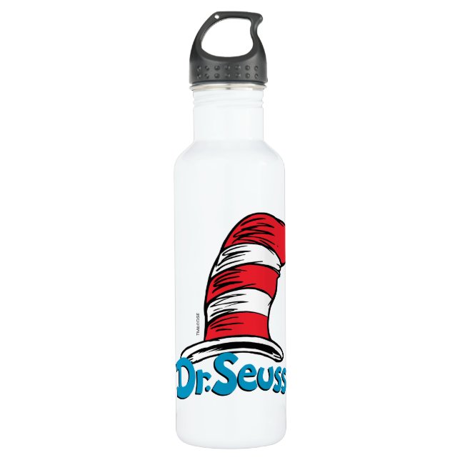 Dr. Seuss Hat Logo Edelstahlflasche (Vorderseite)