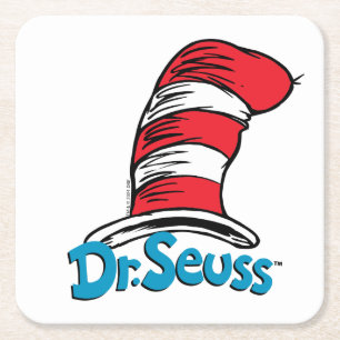 Dr. Seuss Hat Logo Rechteckiger Pappuntersetzer
