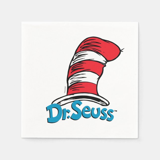 Dr. Seuss Hat Logo Serviette (Vorderseite)