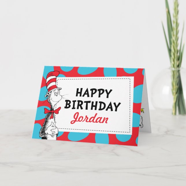 Dr. Seuss | Herzlichen Glückwunsch zum Geburtstag! Karte (Vorderseite)