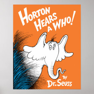 Dr. Seuss   Horton hört A Who the Book Poster