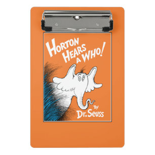 Dr. Seuss Horton hört ein Hu! das Buch Mini Klemmbrett