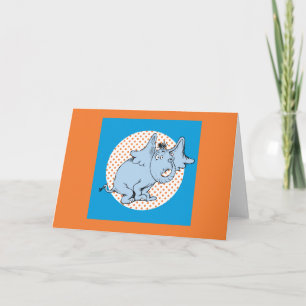 Dr. Seuss Horton Hört Ein Hu Hu Orange Tupfen Karte