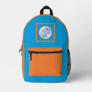 Dr. Seuss Horton Hört Ein Huu Orangefarbene Tupfen Bedruckter Rucksack