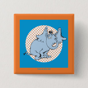 Dr. Seuss Horton Hört Ein Huu Orangefarbene Tupfen Button