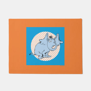 Dr. Seuss Horton Hört Ein Huu Orangefarbene Tupfen Fußmatte