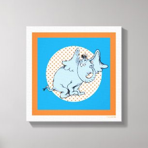Dr. Seuss Horton Hört Ein Huu Orangefarbene Tupfen Leinwanddruck