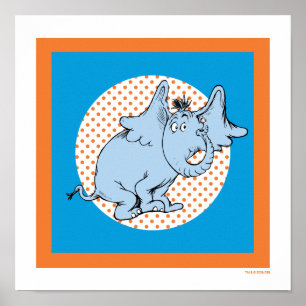 Dr. Seuss Horton Hört Ein Huu Orangefarbene Tupfen Poster