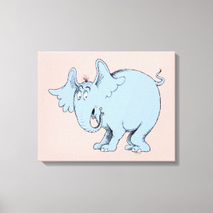 Dr. Seuss Horton hört ein Wer ist da Leinwanddruck