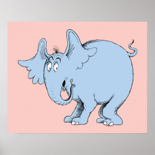 Dr. Seuss   Horton Hört Wen Poster